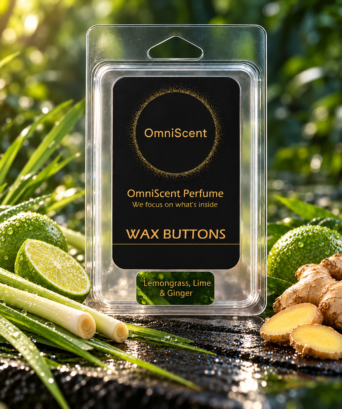 Lemongrass,Lime & Ginger Wax Melt Buttons